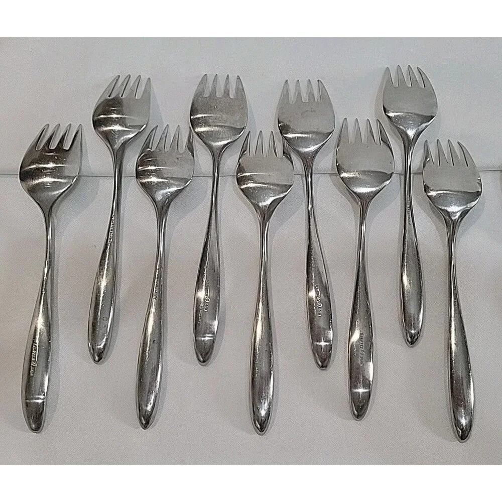 Lauffer Design 2 / Design II 18/8 Stainless Steel 61pc. Flatware Set MCM Estate